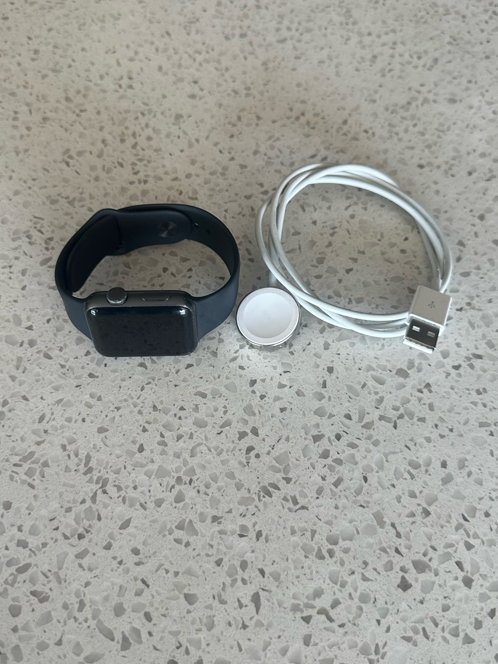 Apple 42mm Smartwatch with Magnetic Charging Cable - Black